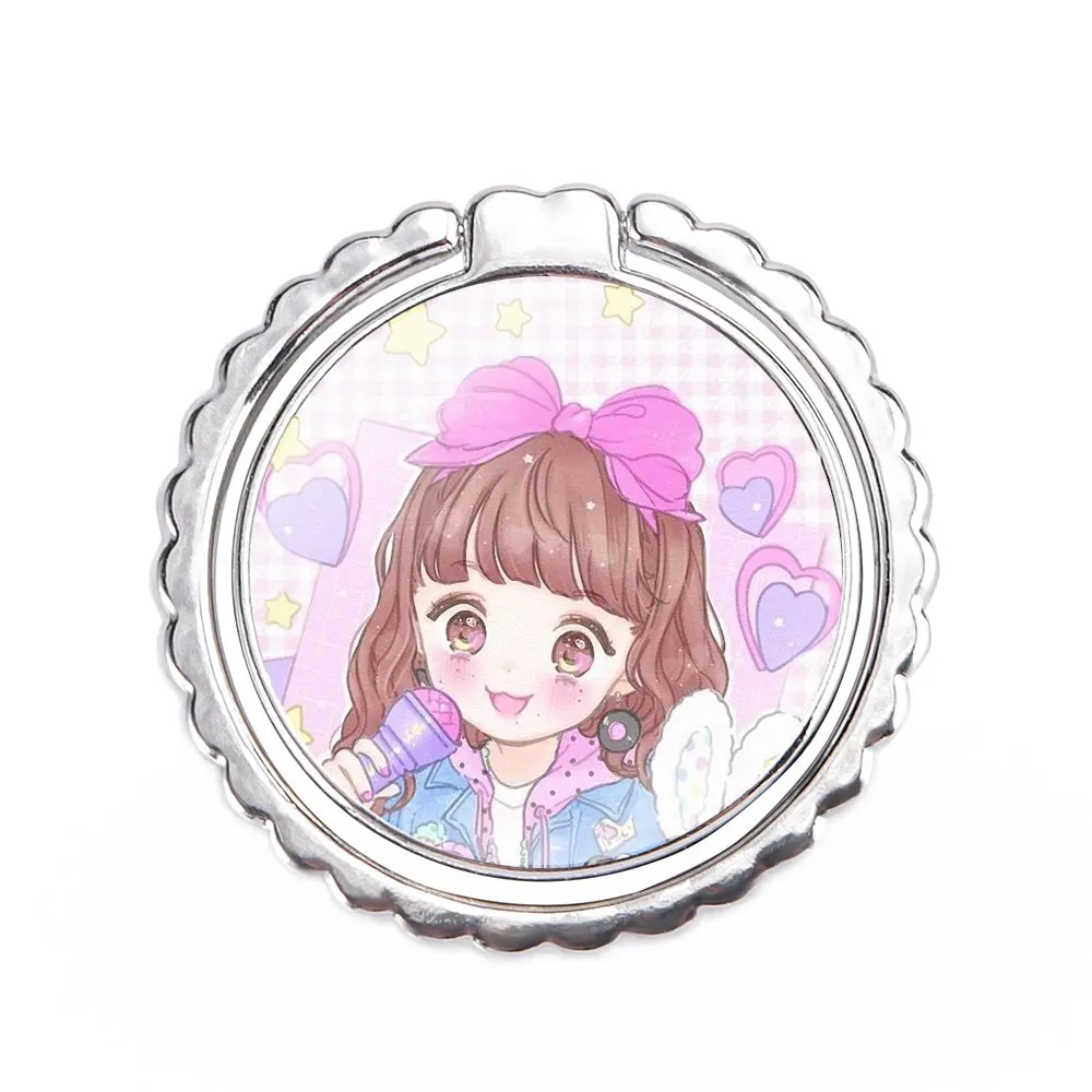 Вращающееся кольцо на палец фотодержатель подставка Биткоин Ahegao Harajuku мультфильм