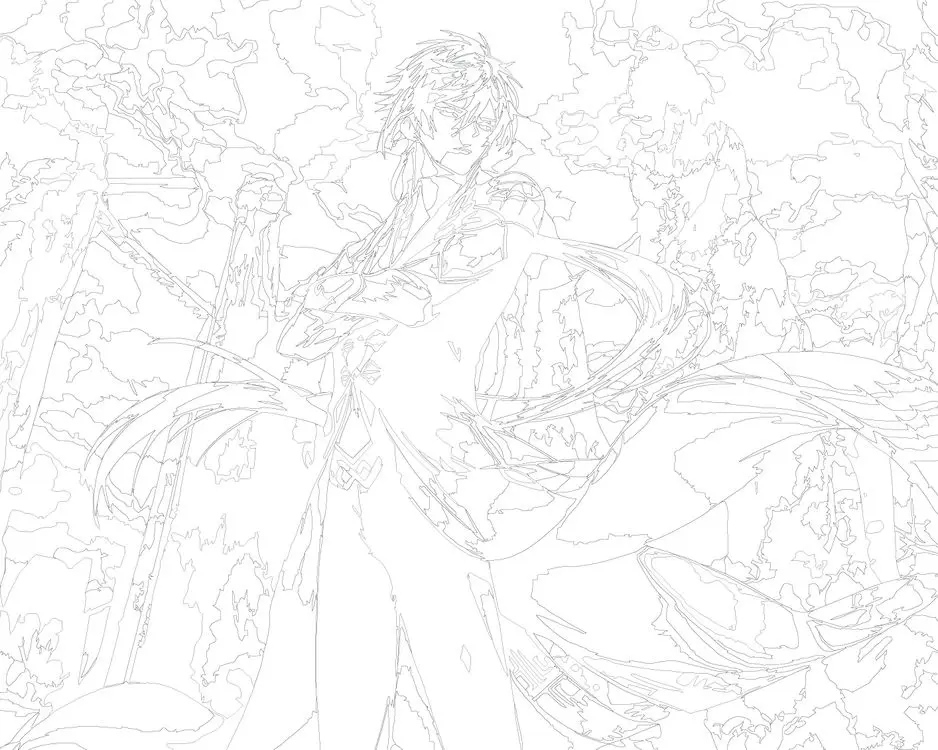 Таинственный альбом геншин 14 и 15 рисунок