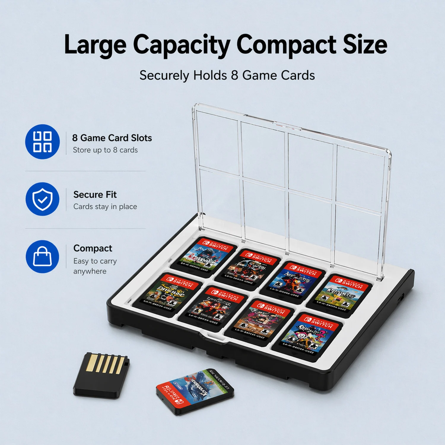 Фото Зарядная док-станция для контроллеров NS Switch/OLED, 4-слотовая станция быстрой зарядки с LED-индикатором для аксессуаров Switch №4