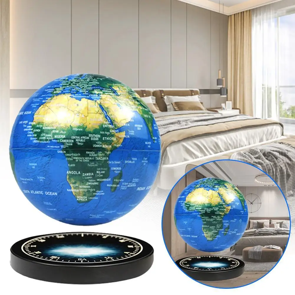 

New Magnetic Levitation Globe Floating Unique Ornament LED Base Starlight Ball Special Christmas Gifts Home Office Desktop Decor