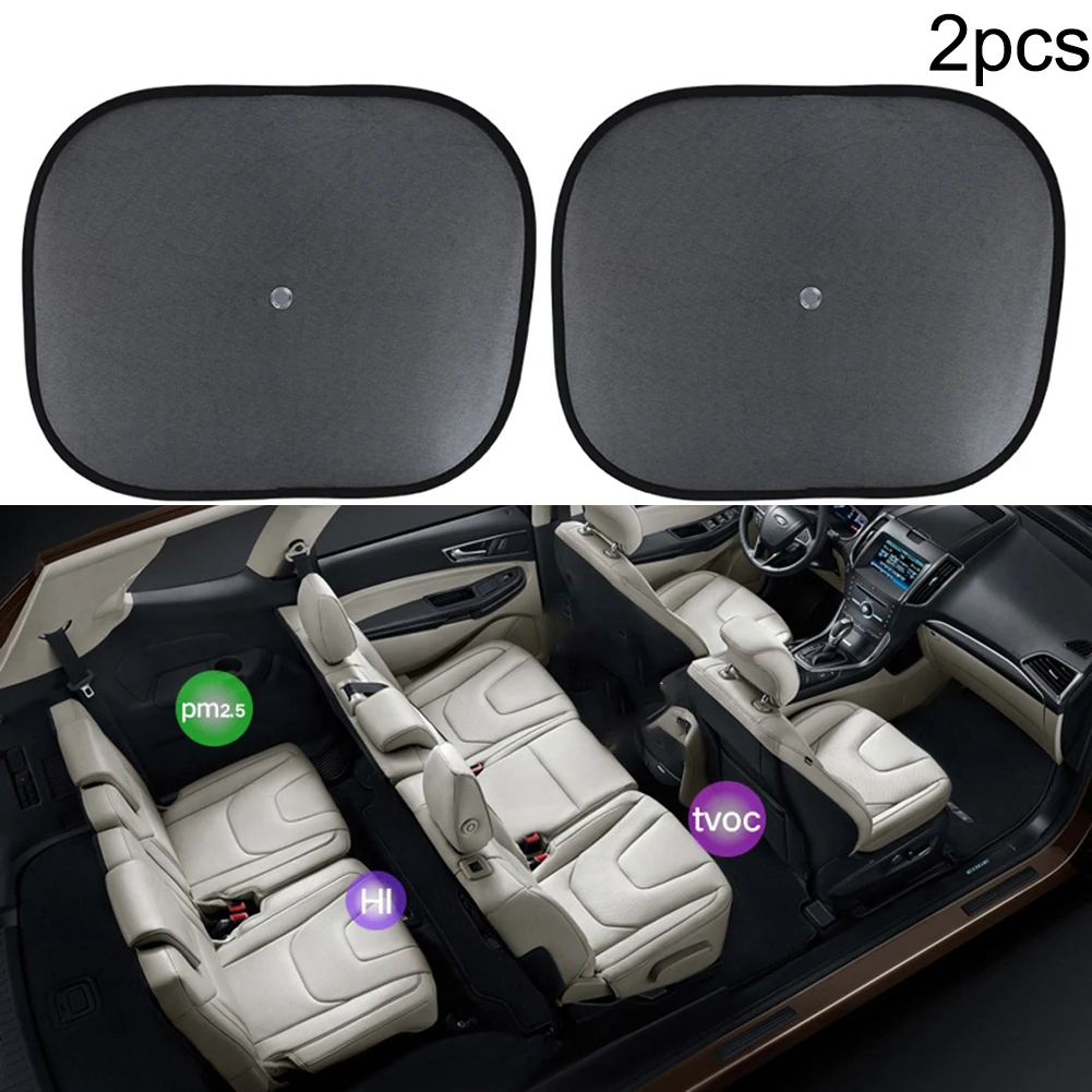 

2Pcs Car Sun Visors Mesh Sunshade Reflective Protection Cover For Car Front Rear Side Casement Shield High Quality