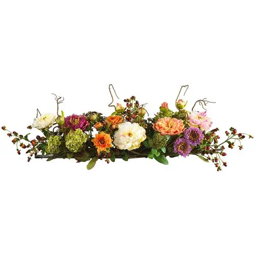 

Mixed Peony Centerpiece Artificial Flower Arrangement