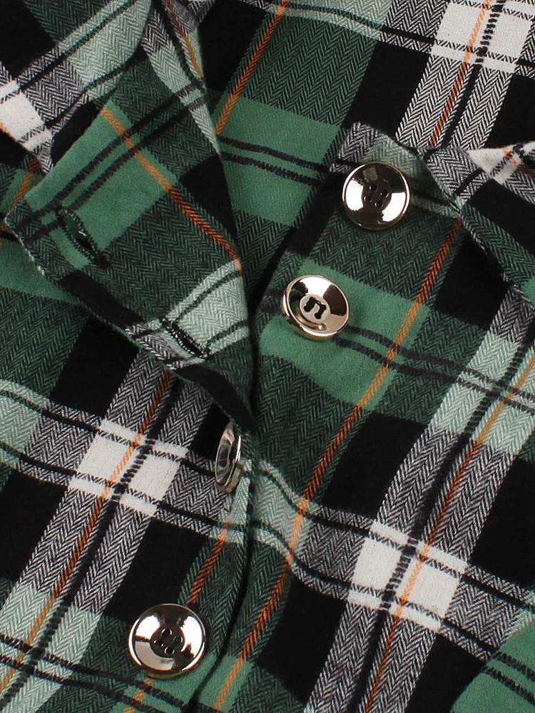 Tonval клетчатые рокабилли рождественские платья с отложным воротником для женщин