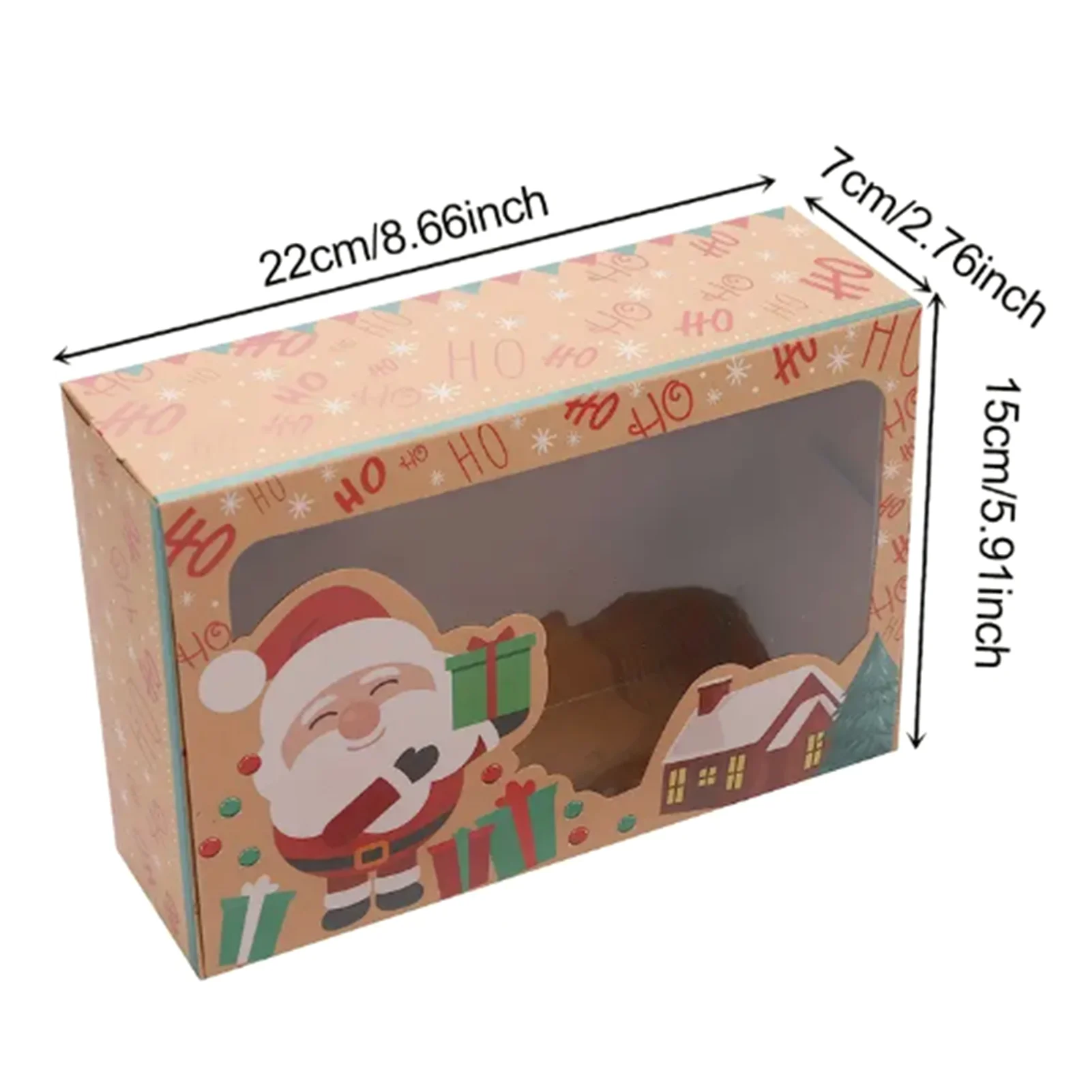 Коробки для кексов с прозрачным окном удобные в использовании лентами и бирками