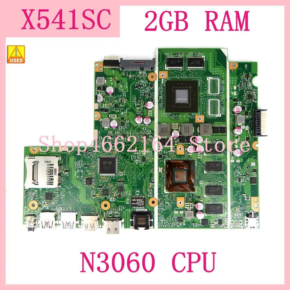 X541SC N3060 CPU 2GB RAM N15V-GL1-KB-A2 материнская плата для ноутбука REV 2,0 для ASUS X541S X541SC Материнская плата ноутбука OK Бесплатная доставка б/у