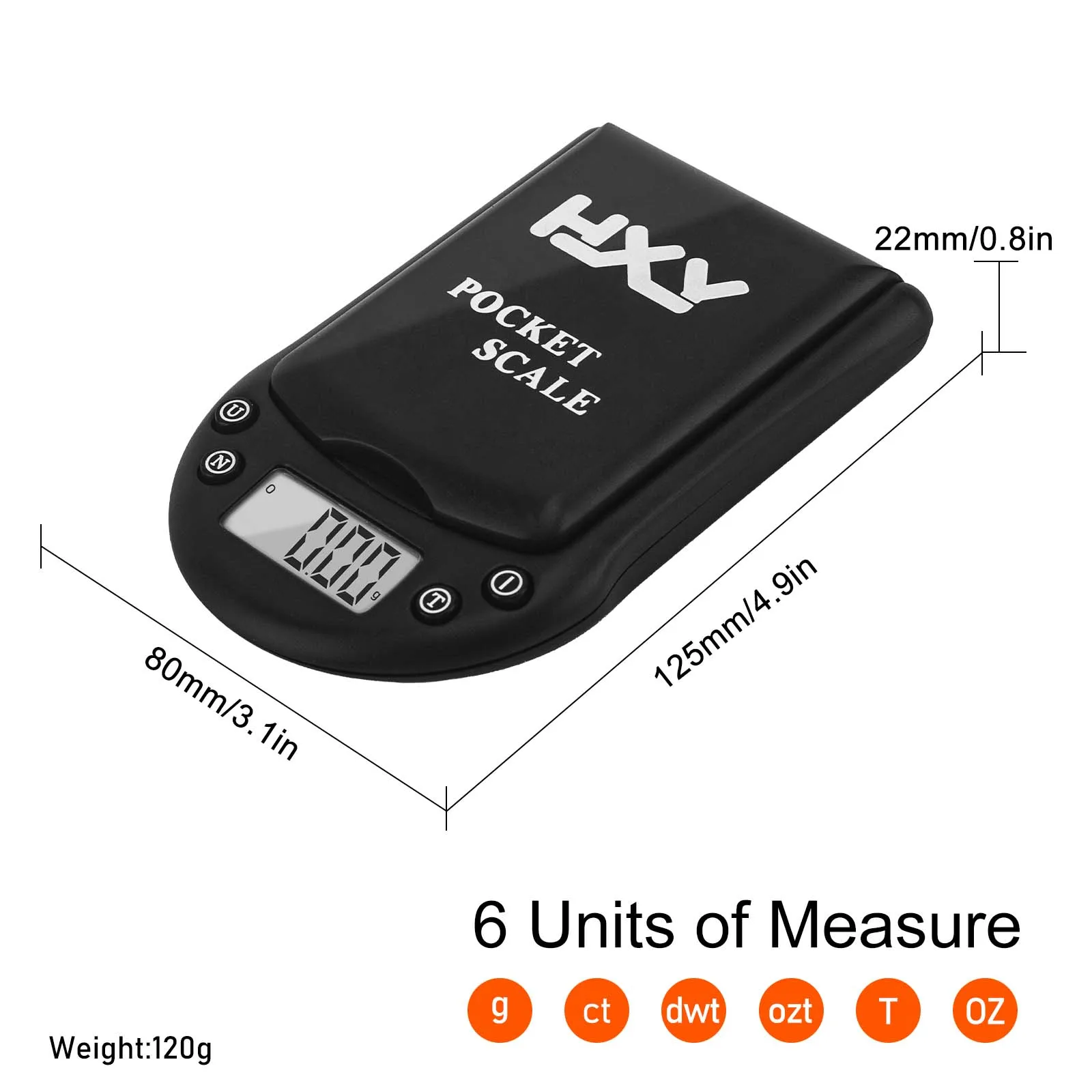 Пальмовые весы HXY брендовые PS-500g-0.01g точный диапазон измерения до 500 г