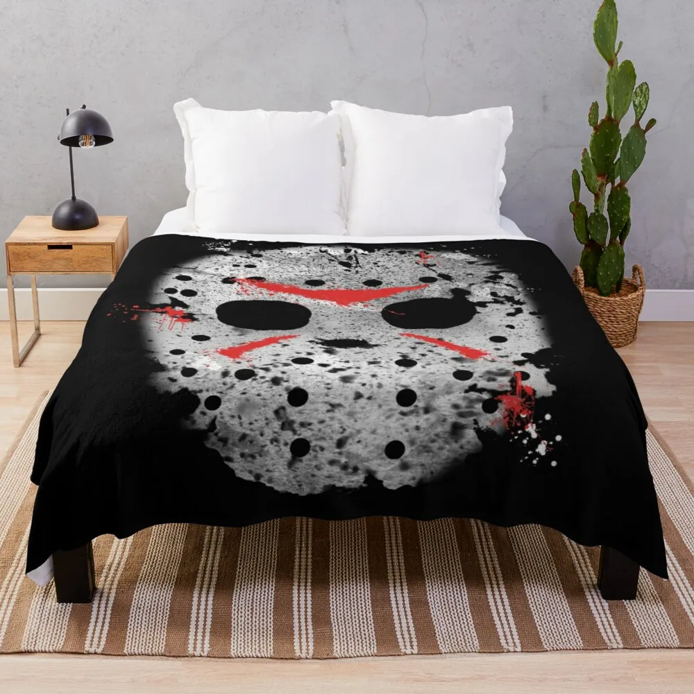 

Jason Voorhees Plaid Bed Boho Mexican Boho Fluffy Warm Cozy Throw Blankets