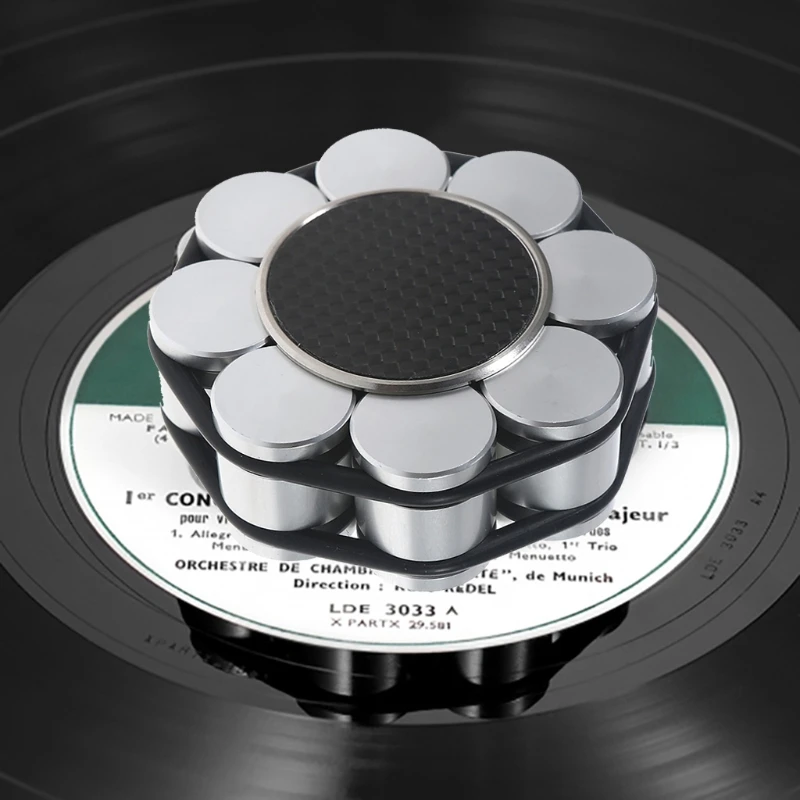 vinil turntables metal disco estabilizador registro peso
