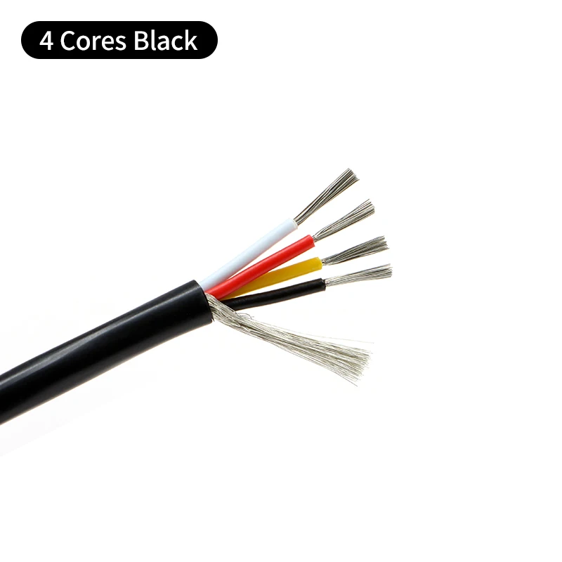 

1/5M UL2547 Shielded Wire 30 28 26 24 22 20 18 16AWG Channel Audio Line 2 3 4 5 6 7 8Cores Speaker Amplifier Signal Copper Cable