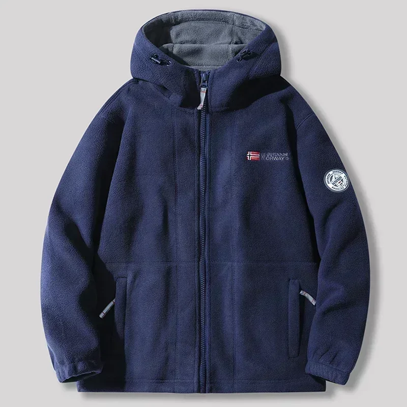 Мужская Флисовая Куртка мягкая теплая Рабочая куртка из овечьей шерсти для улицы