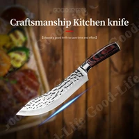 7 inch forged boning knife butcher knife kitchen chef knives forged stainless steel meat cleaver butcher vegetable cutter slicer
