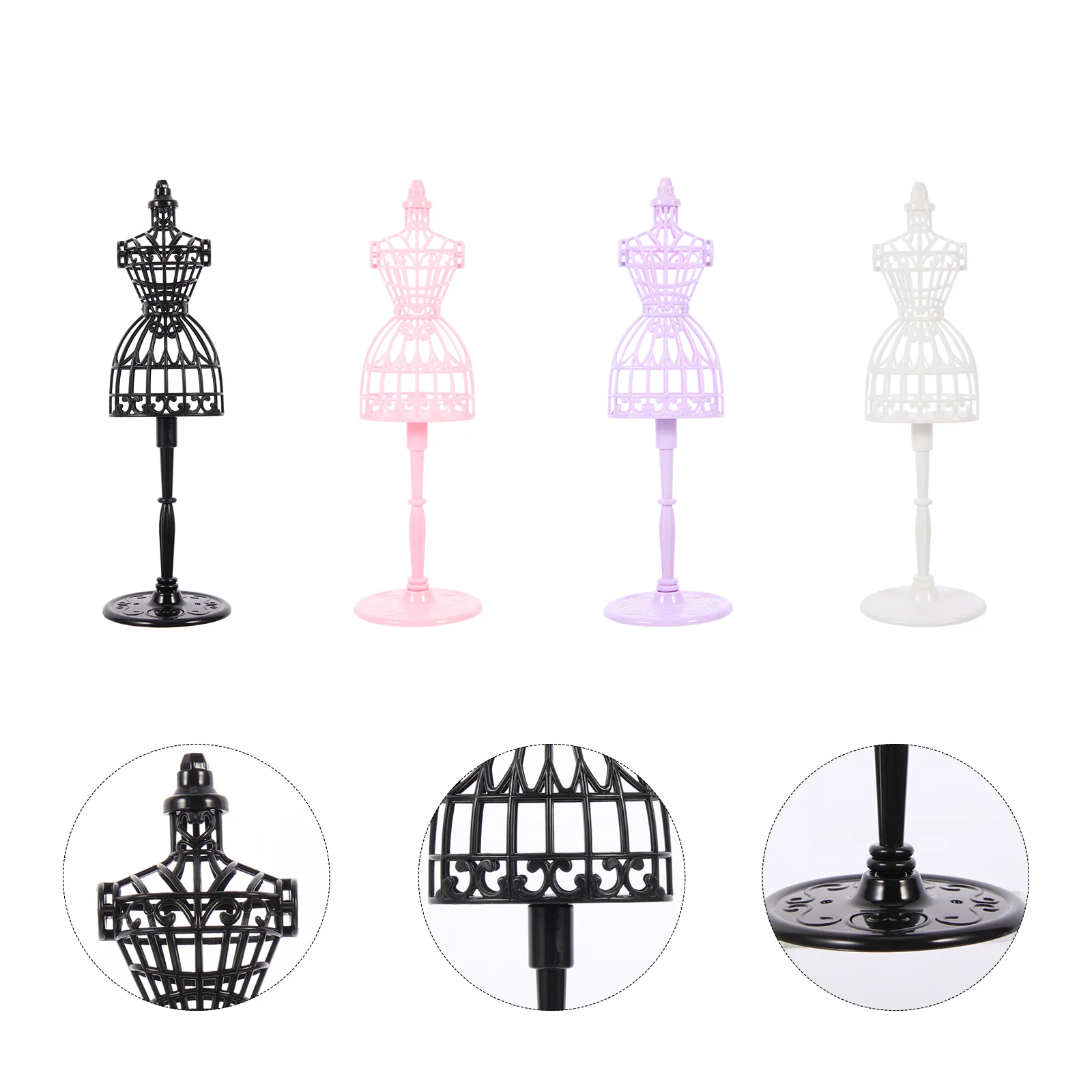 

8 Pcs Costume Kids Supply Human Body Model Clothing Mannequin Clothes Plastic Garment Stand Hanger