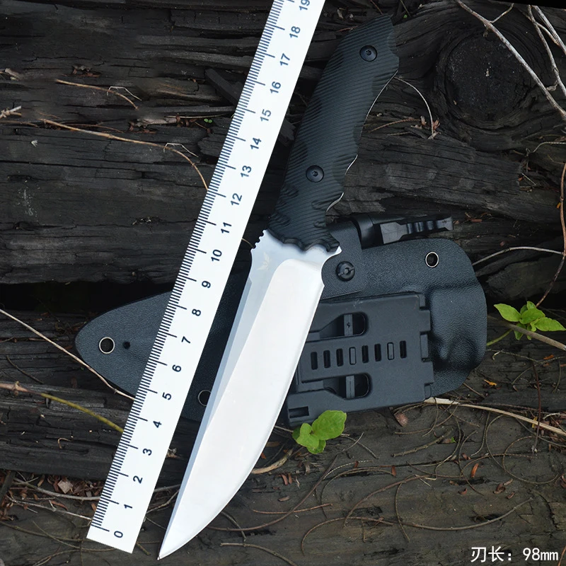 

Hot cross-border camping knife Outdoor straight knife High hardness wilderness survival knife Defensive equipment Retired knife