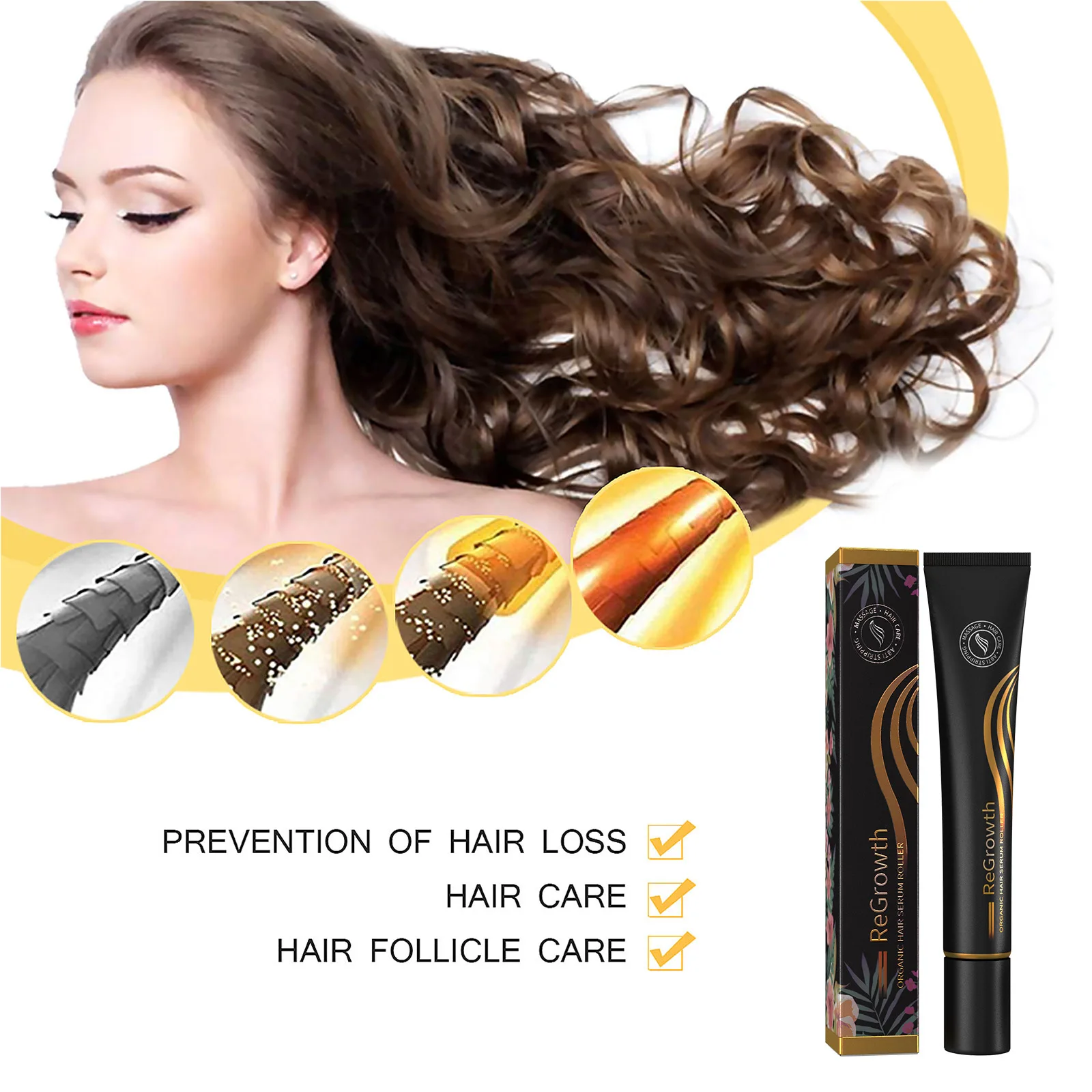 

Ball Massage Anti-hair Loss Long Hair Liquid Improve Hair Loss, Strong Anti-break Hair, Hair Growth, Long Hair Liquid 20ml