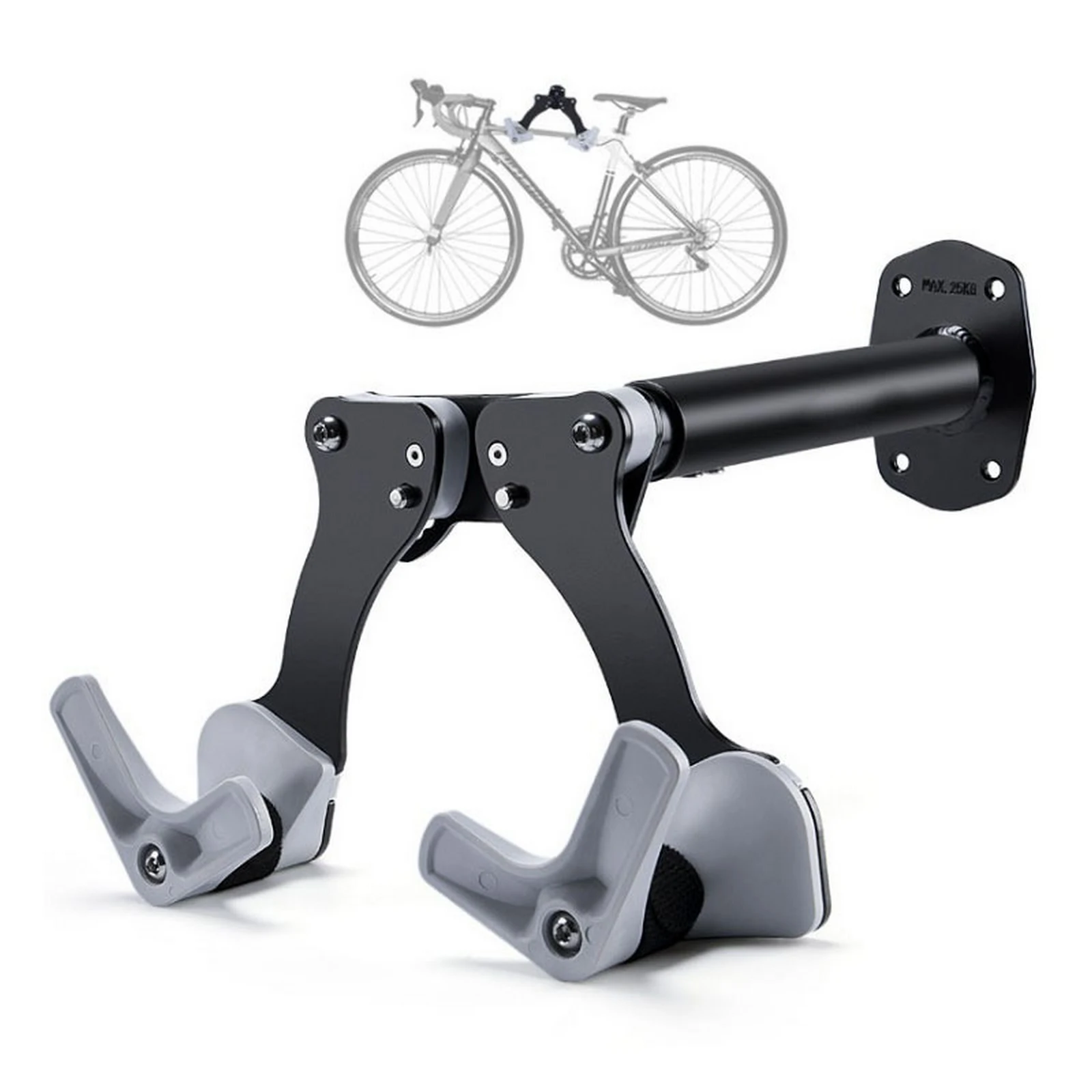 

Adjustable Bicycle Storage Rack Aluminum Wall Mount Universal Hanger Holder Bicycle Parking Bracket Support Bike Accessory