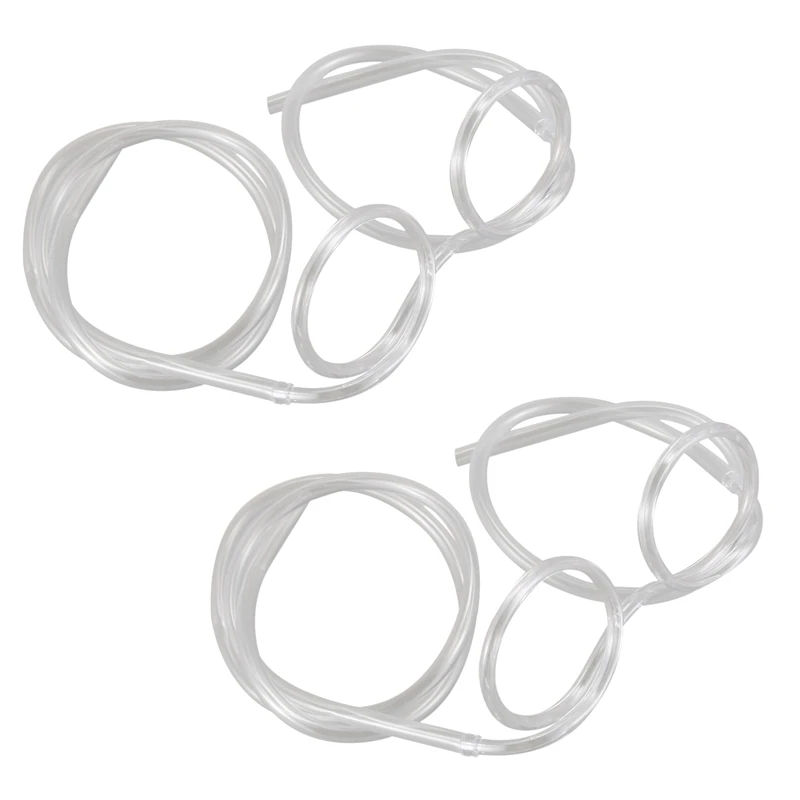 

2X Glasses Shape Straw To Drink - Clear
