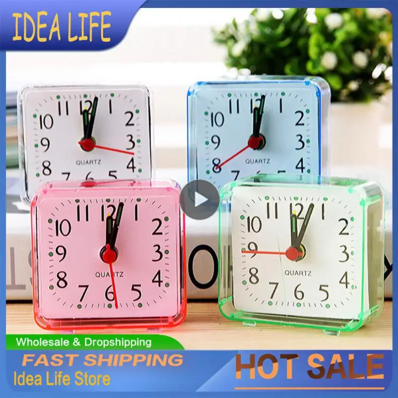 Compact Travel No Tick Alarm Clock Operated Morning Alarm Cl