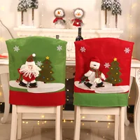 Christmas Decorations for Home Chair Cover Gaming Dining Room Seat Outdoor Novelties Ornaments New Year's  DIY Santa Claus Red
