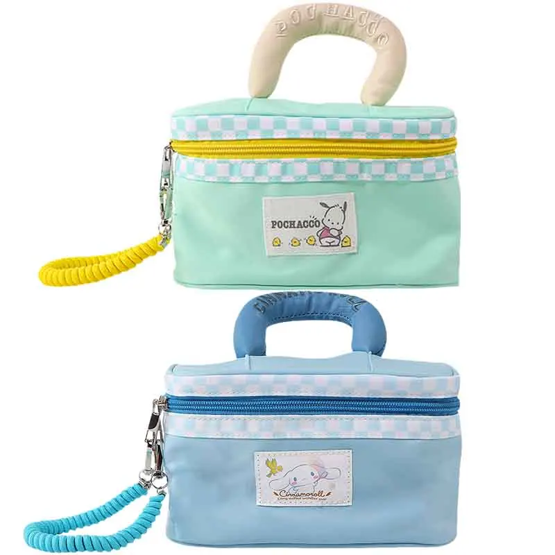

Sanrios аниме Cinnamoroll понравико мультяшная милая сумка для девушек портативная дорожная вместительная косметичка сумки для хранения подарок