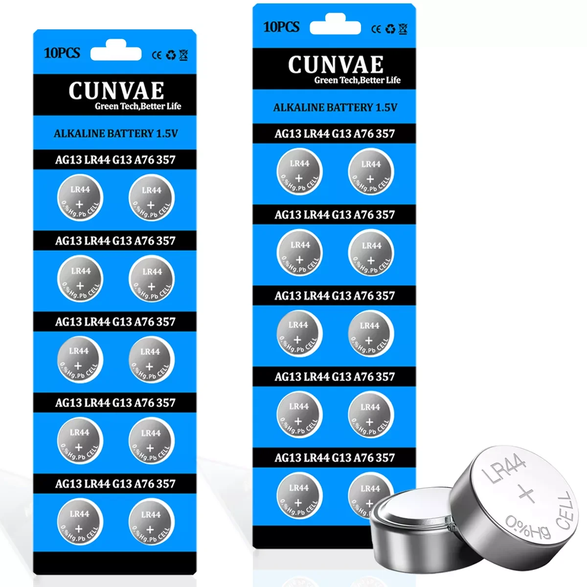 

10pc/20pcs LR44 A76 AG13 0%Hg SR1154 357 LR 44 1.5V Cell Batteries AG13 Button Coin Cell Battery for Calculator