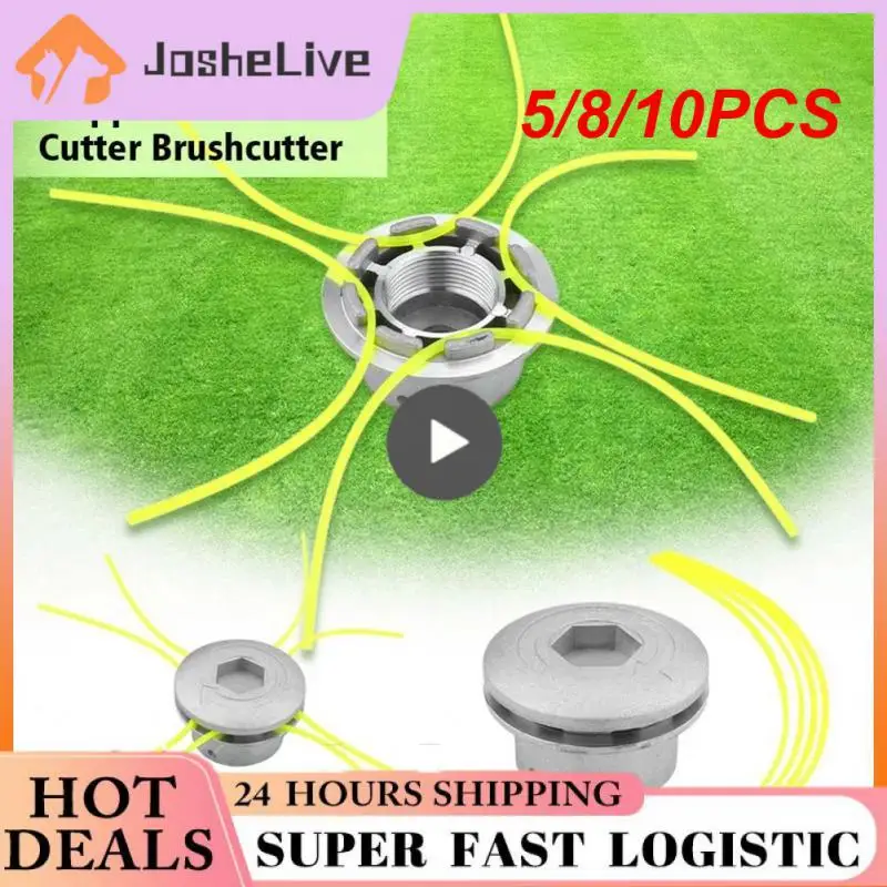 

Universal Aluminum Trimmer Head With Four String Set Garden Grass Brush Cutter Accessories Durable Strimmer Head For Lawn Mower