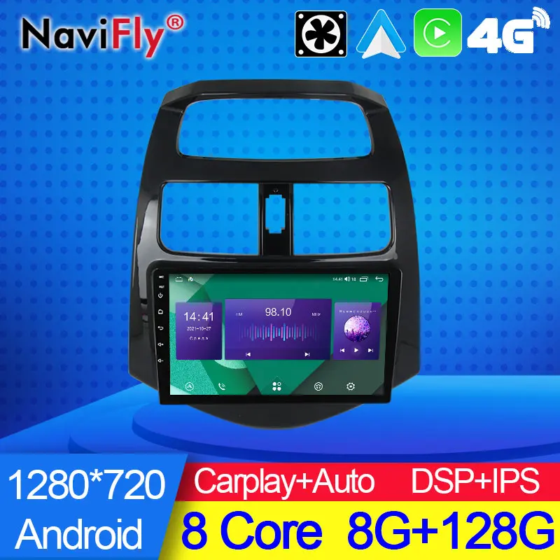 NaviFly 7862 8G 128G Android автомобильный Радио Мультимедийный видео плеер для Chevrolet Spark M300