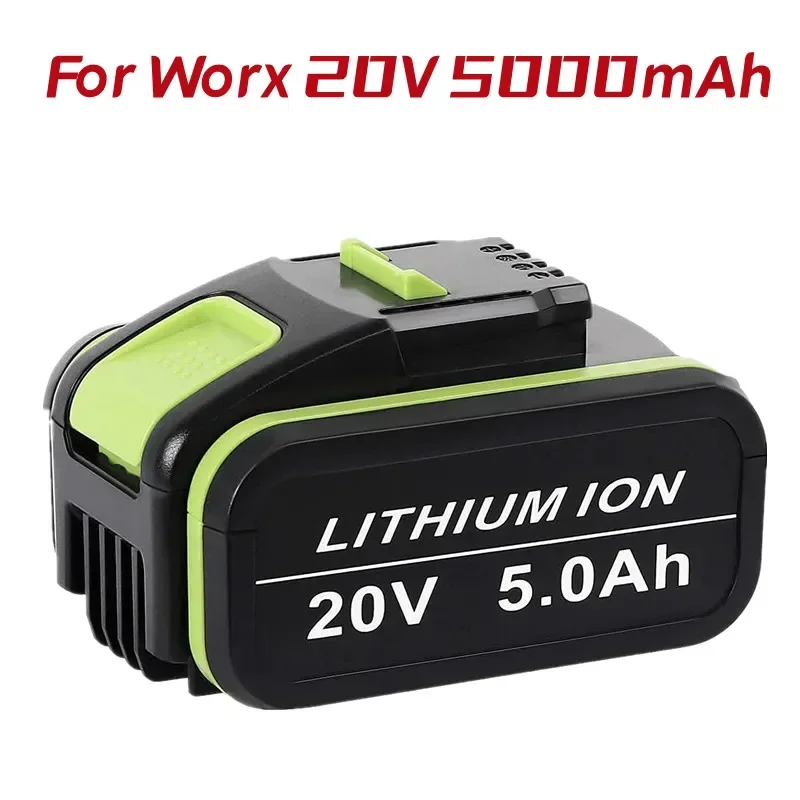 

5.0 Ah 20V lithium-ion replacement battery for Worx WA3551 WA 3551.1 WA3553 WA3641 WG629E WG546E WU268 for worx Power Tools