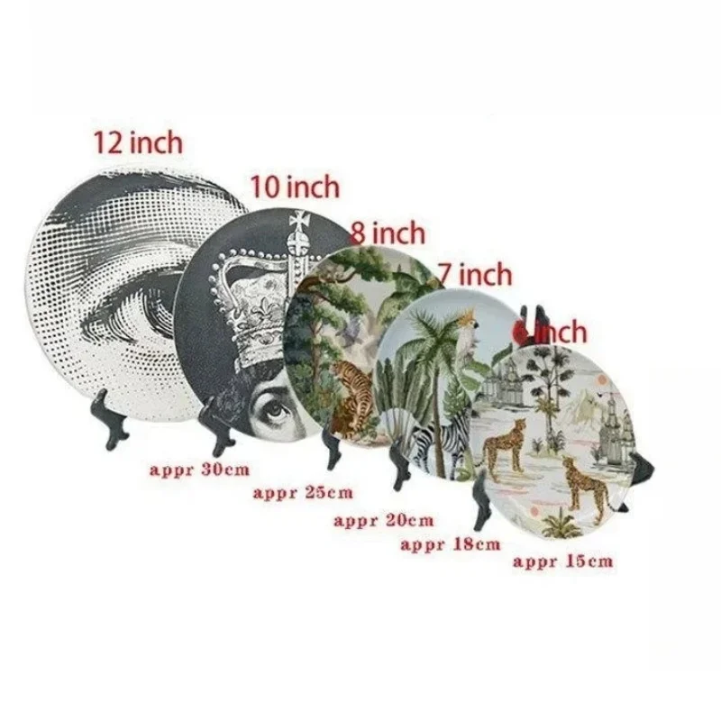 Декоративная подвесная тарелка в японском стиле с тыквой керамическая красочная