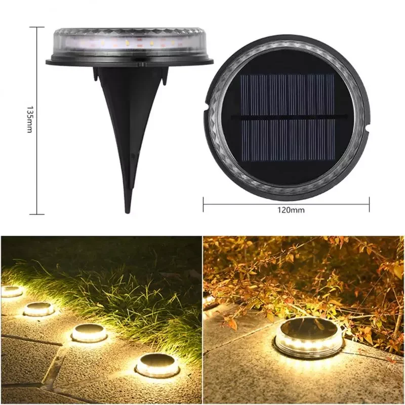 

1/4pcs Solar LED Lamp Outdoor Lighting Solar Ground Lights Waterproof Garden Decoration For Landscape Yard Sunlight Lawns Lamps