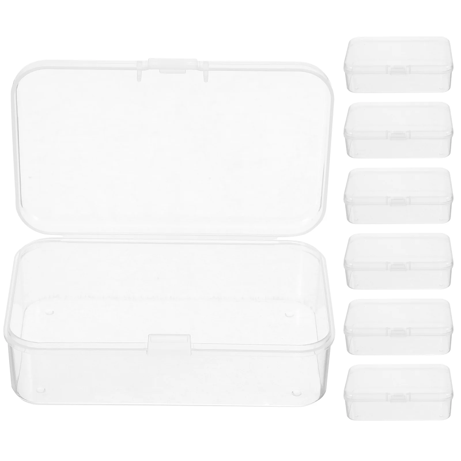 

10 Pcs Storage Box Bead Organizer Container Lid Small Product Craft Containers For Organizing Plastic Earplugs Mini Clear