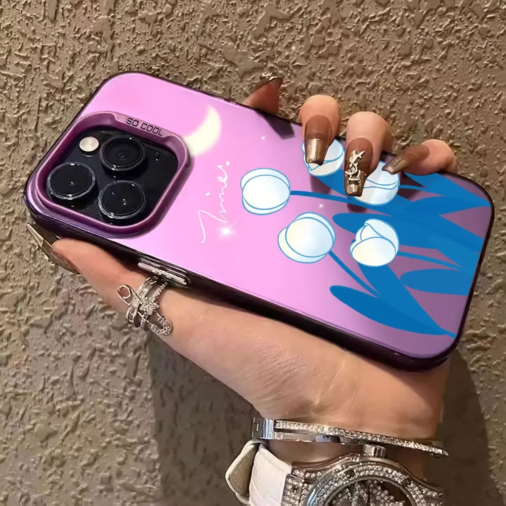 Модная матовая задняя крышка с цветочным принтом для Vivo S18 S17 S16 Pro Чехол T3 T2