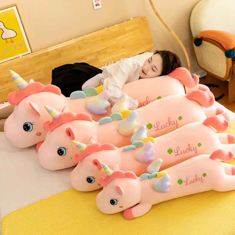 

Giant Kawaii Unicorn Plush Toys Soft Stuffed Dolls Animal Horse Sleeping Pillow For Boys Girls Birthday Gift Kids Toy