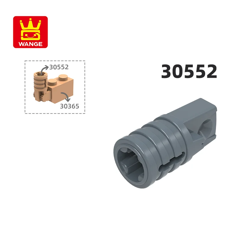 Шарнирный блок Wange 30552 100 г/357 шт. с отверстиями для поперечной оси цветные