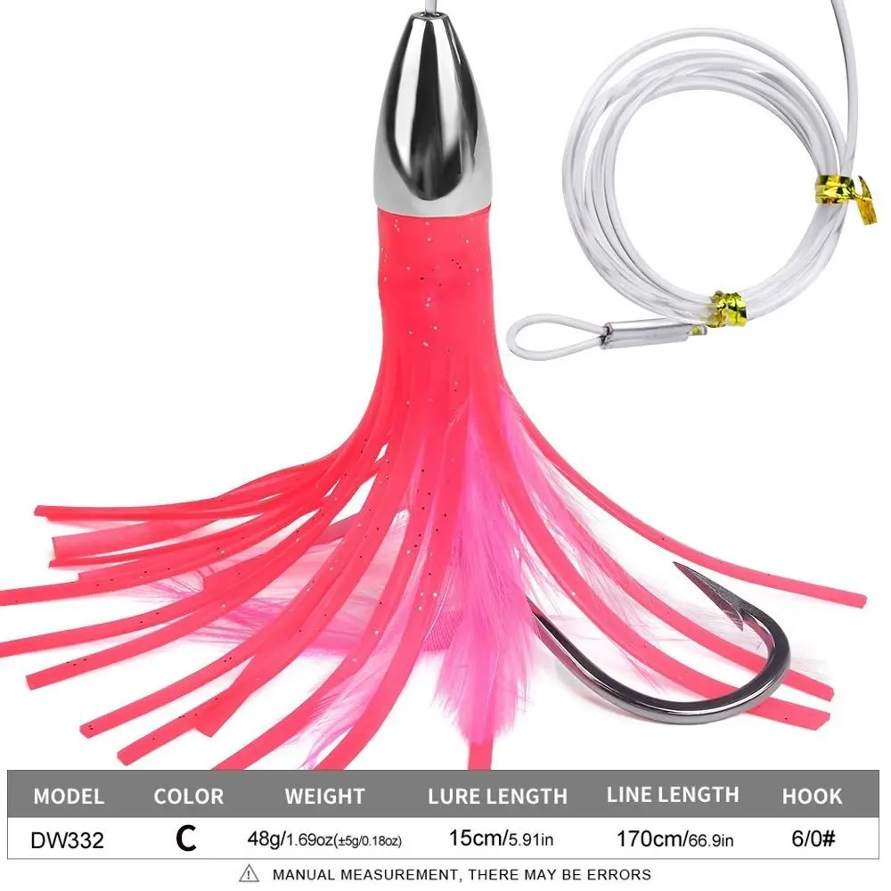 2024 15 см/48 г троллинговая юбка рыболовная приманка резиновая мягкая силиконовая