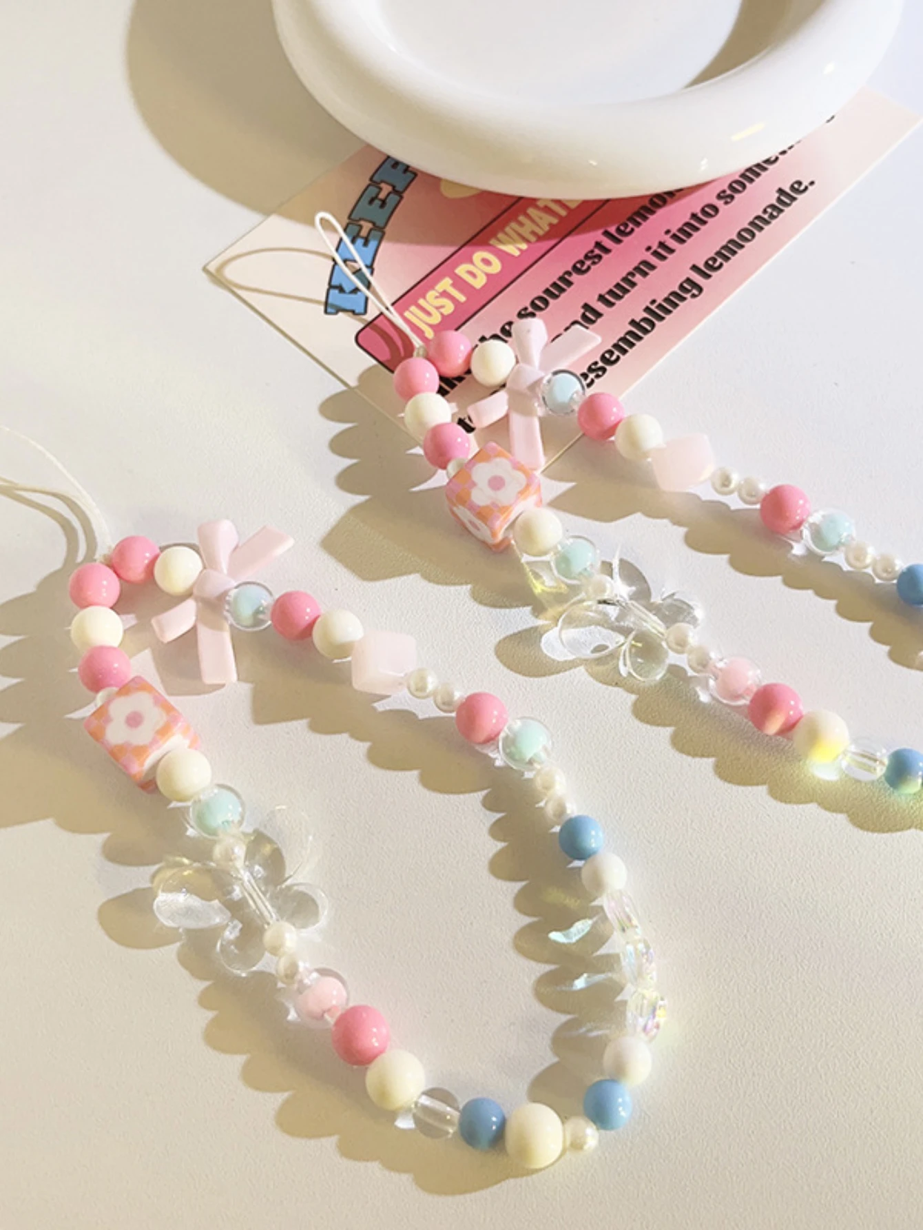 1 шт. женский телефон с розовым бантом