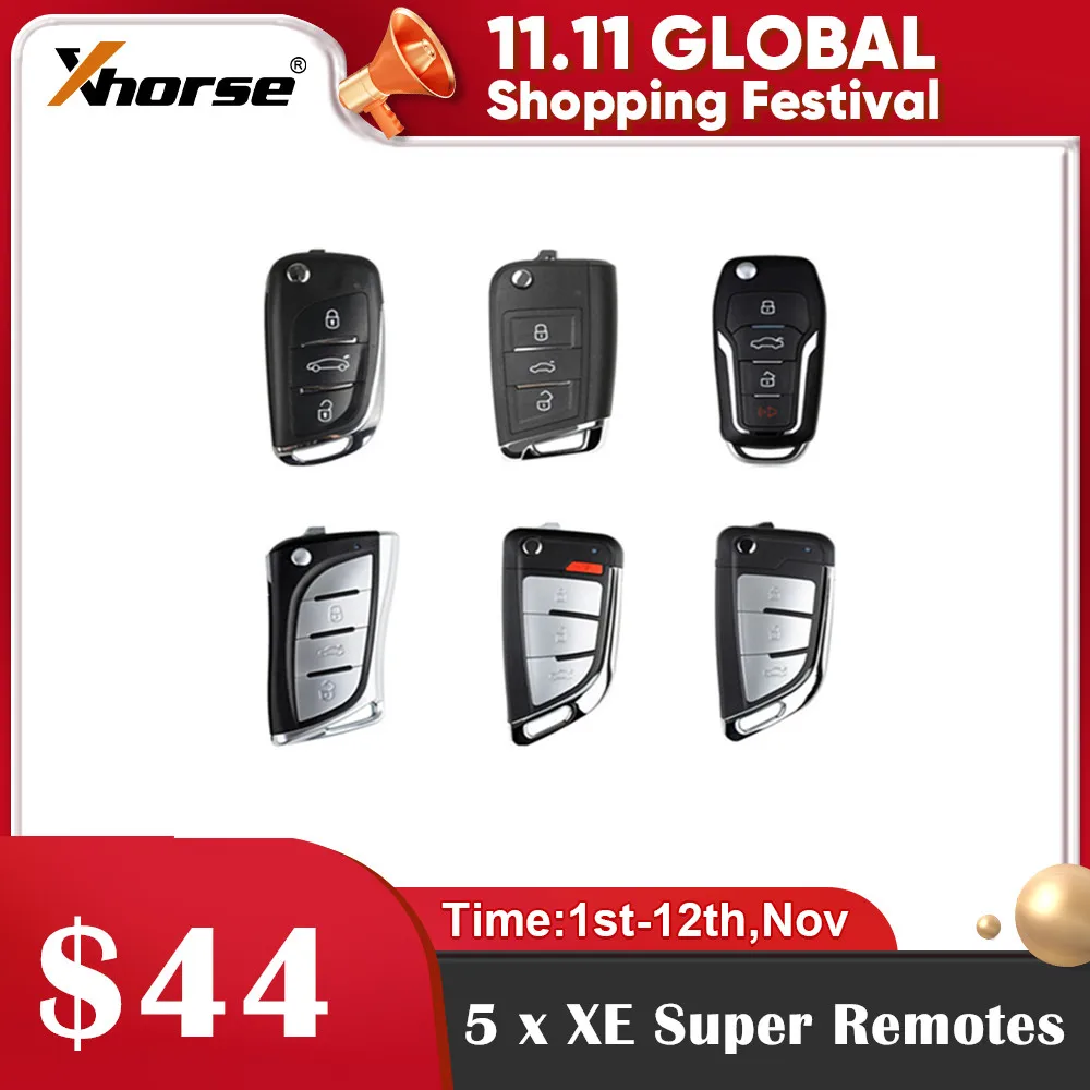 Продажа 5 шт./лот Xhorse XEDS01EN XEMQB1EN XEFO01EN XELEX0EN XEKF20EN XEKF21EN супер удаленная работа на всех ID как супер чип