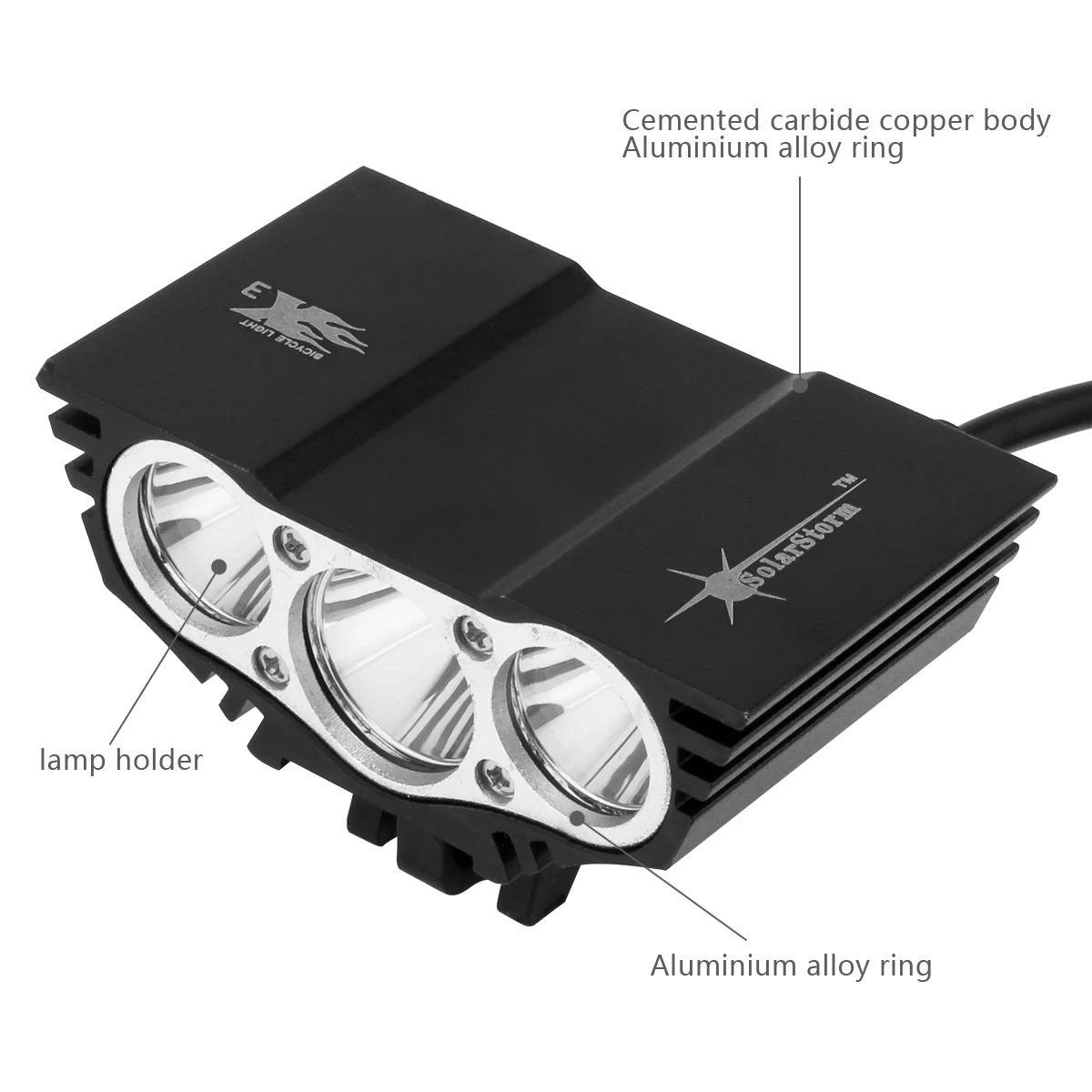 Фонарь передний велосипедный 4 режима 5 В USB