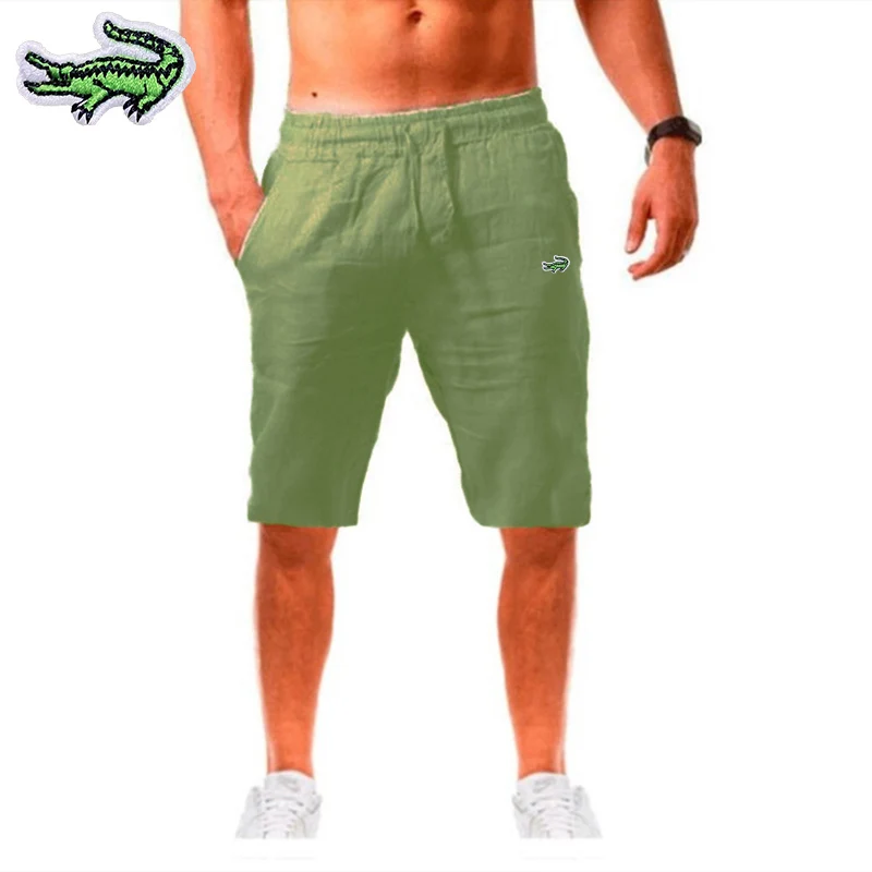 

High-Quality New Men's Loose Shorts Summer Casual Knee Length Oversized Beach Pants Drawstring Men's Trendy Sports Pants