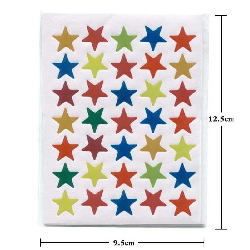 20 листов стикеров со звездами значок для студентов яркая этикетка канцелярские