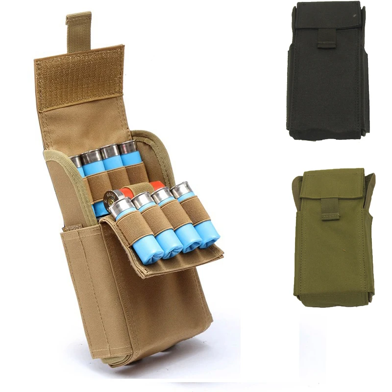 

Tactical Hunting Molle 25 Round 12GA 12 Gauge Gun Ammo Shells Reload Magazine Pouches Military Molle Hip Waist Belt storage Bag
