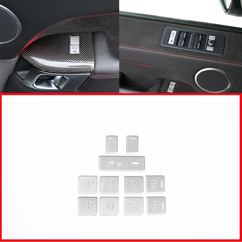 

11 шт. для Land Rover Range Rover Sport 2014-2017 кнопки управления дверью и окном автомобиля декоративные наклейки для RR Vogue 2013-2017