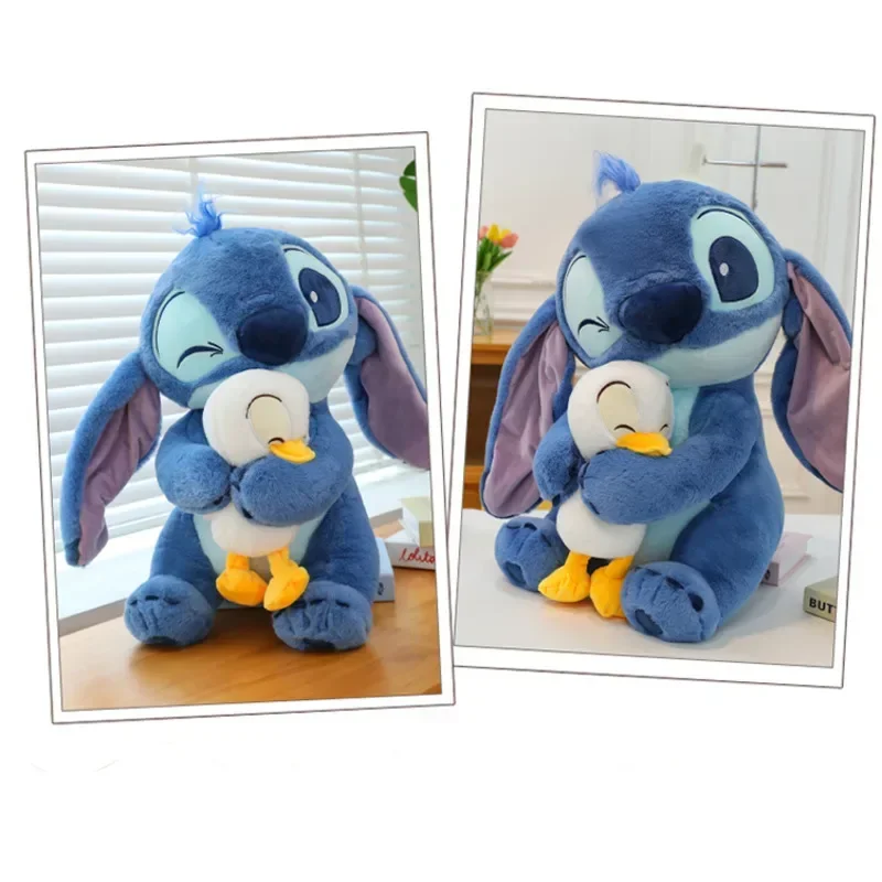 Disney Stitch Hugs Дональд Дак Плюшевая игрушка Beach Sunset Series Limited кукла Подушка Кукла Ключ