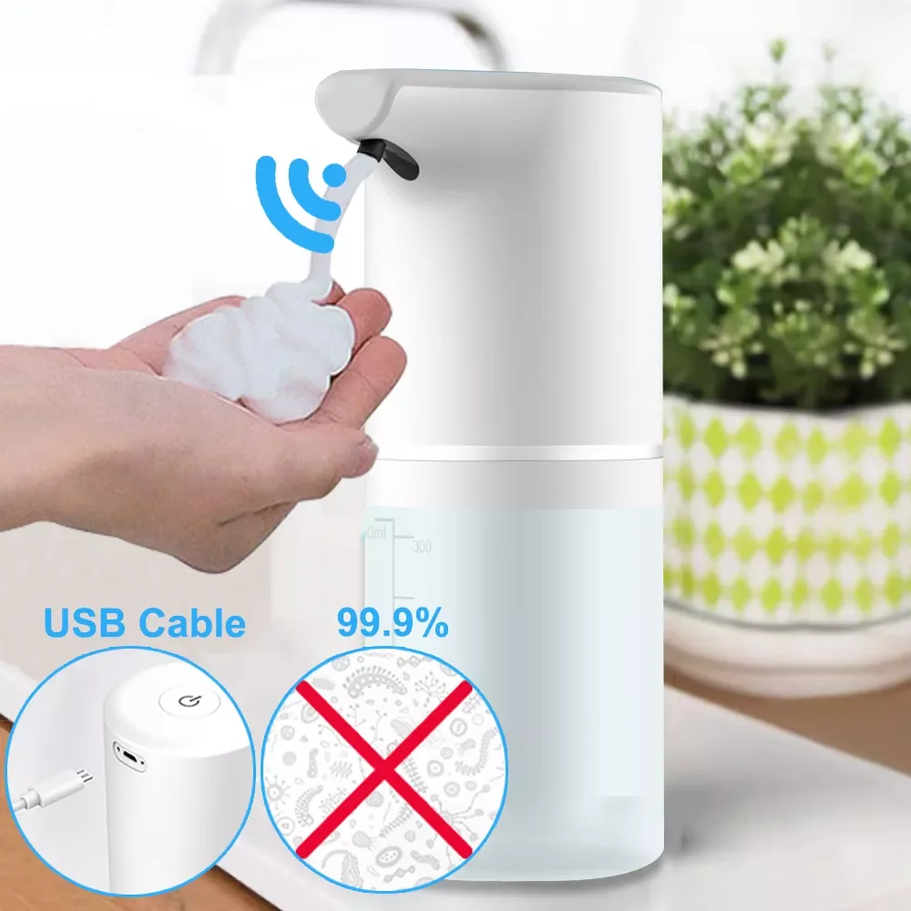 

2023 Touchless Automatic Sensor Soap Dispenser Foam USB Charging Smart Infrared Sensor Liquid Soap Dispenser Hand Sanitizer fauc