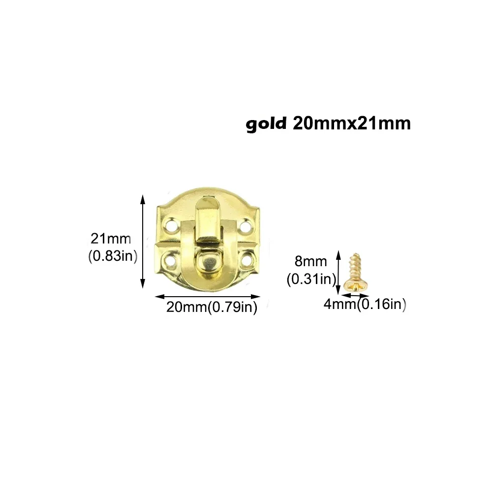 

5-компл. защелки-застежки для шкатулки для драгоценностей, застежка-застежка для чемодана, деревянный сундук, декоративная защелка, мебельные пряжки, застежка с винтами