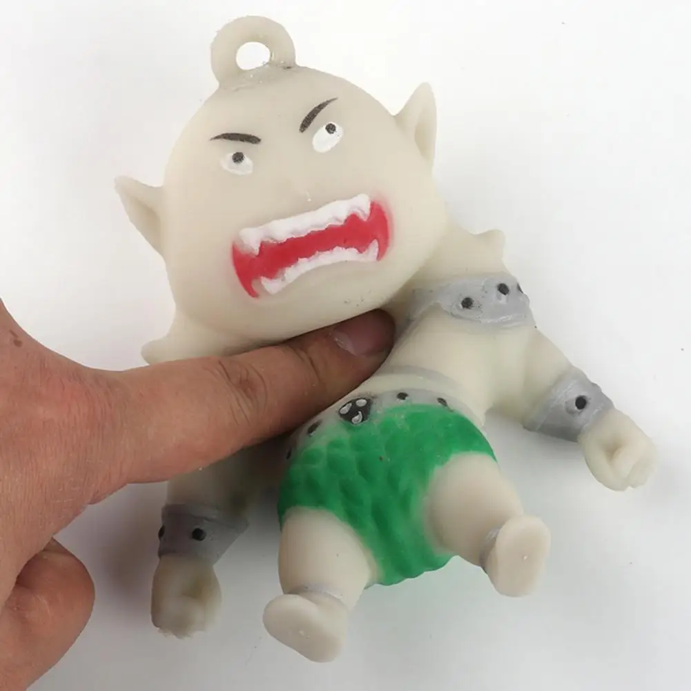 

Decompression Toys Cartoon Primitive Man Stress Relief TPR Anti-stress Toy Fun Fidget Squeeze Toy for Daily Use