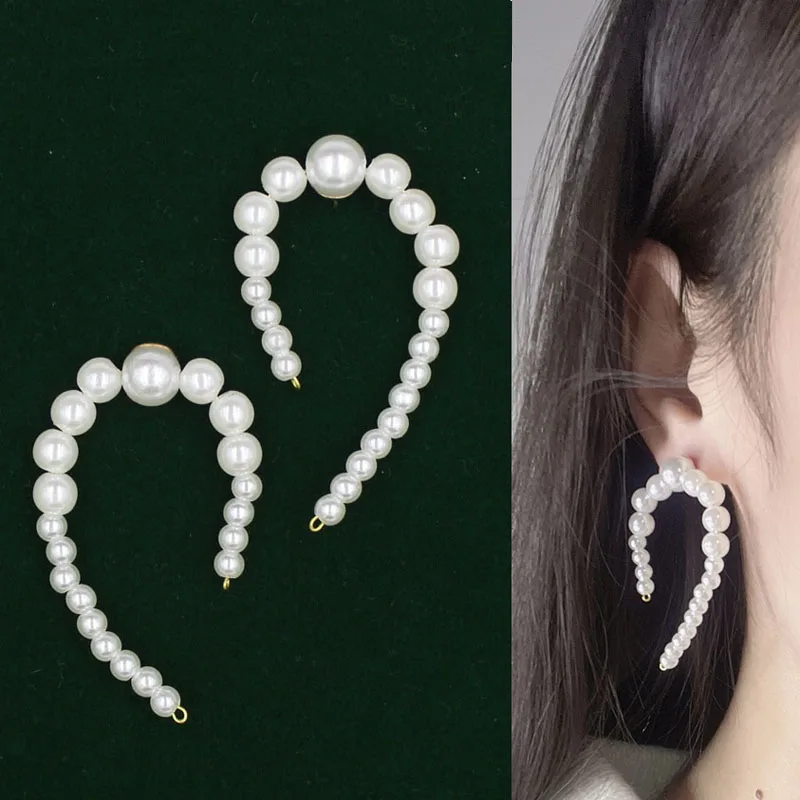 

New Irregular Pearl Earrings Handmade Geometric Earrings For Women Party Jewelry Gift Brincos Pendientes Cерьги Aretes De Mujer