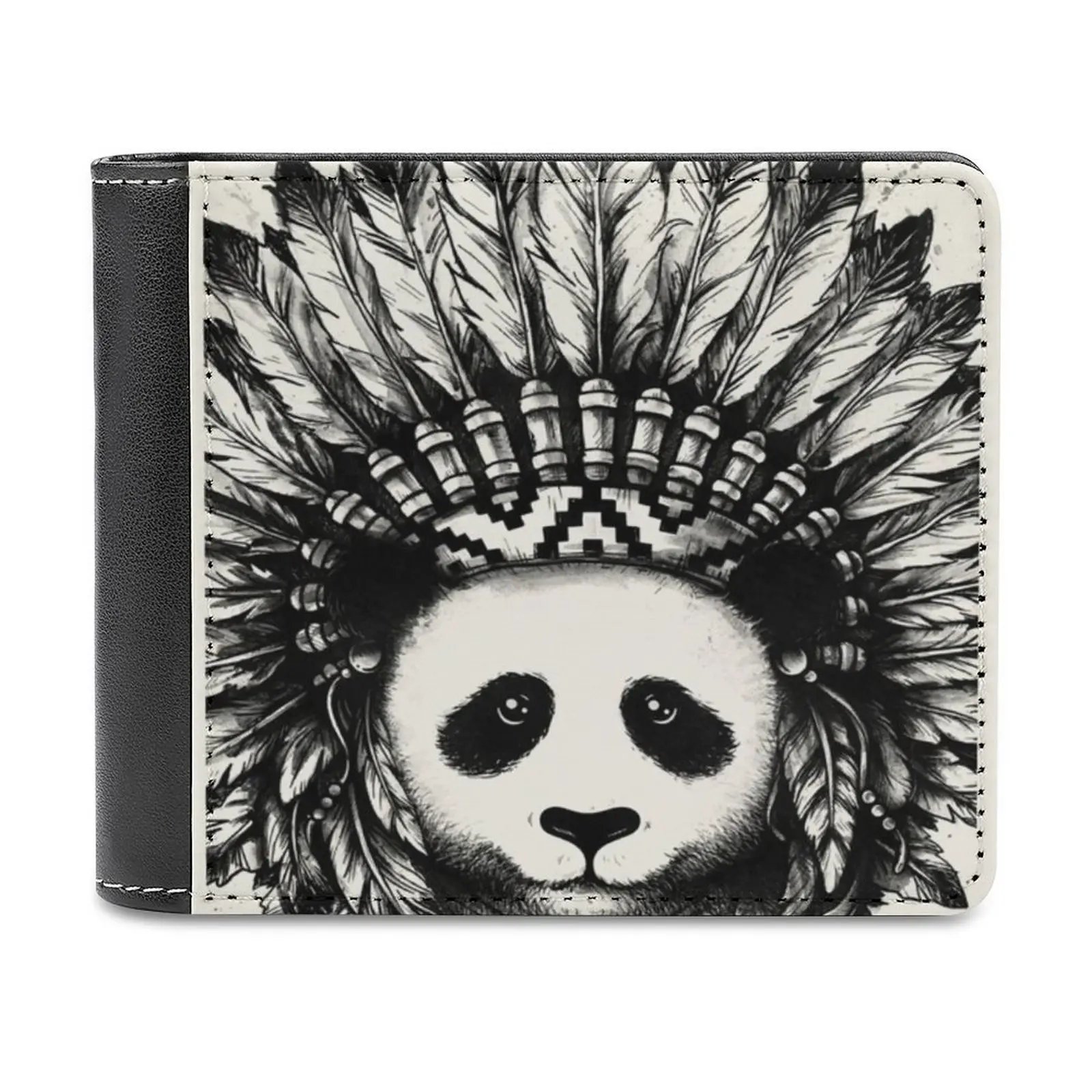 

Mixed Identity Men Wallet Pu Leather Short Male Purses Credit Card Wallet For Men Money Bag Panda Tradition Personalized Wallet