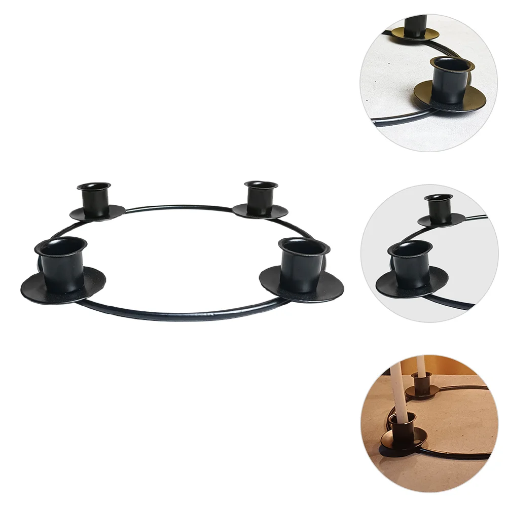 

Ornaments Candlestick Table Centerpieces for Wedding Containers Iron Xmas Holder