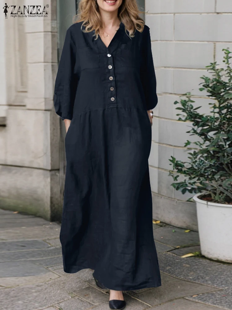 Женское платье-рубашка ZANZEA