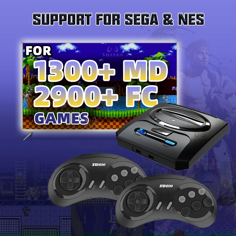 16-битная Игровая Консоль Sega-MD Для Sega Mega Drive Genesis FC Dendy С Поддержкой HDMI Аркадная